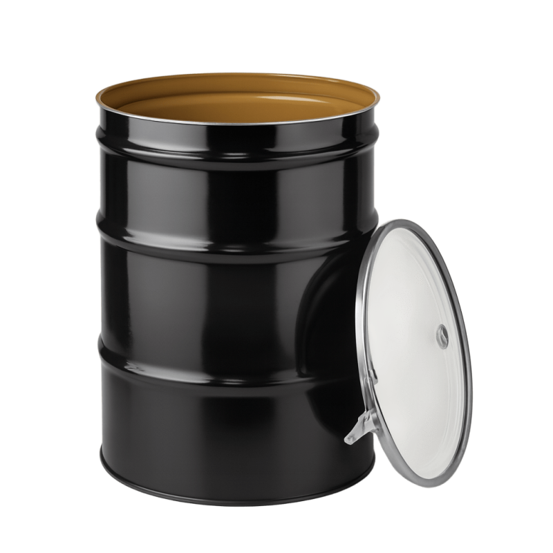 BARRIL DE TAPADERA  METALICO  55 GALONES